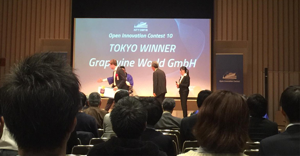 Austria wins in Japan -  Grapevine World wins Japan NTT's pitching event in Tokyo!